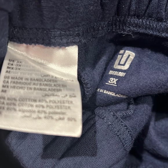 ID Pull-On Fleece Lined Jogger Pants, Navy, Plus Size 3X New w/Tag - Picture 2 of 5